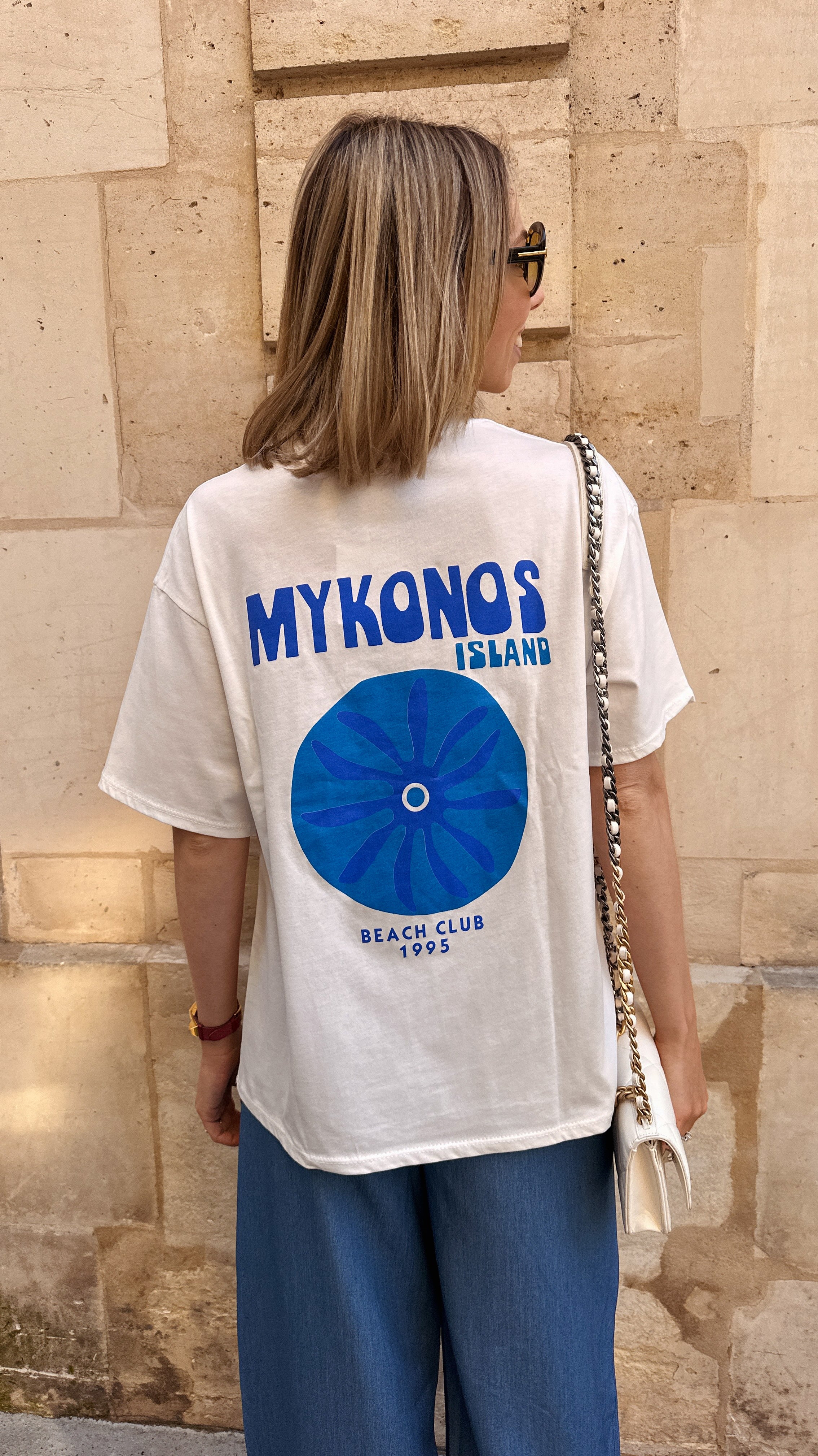 Mykonos t-shirt wit