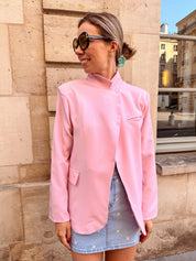 Emma wrap blazer roze