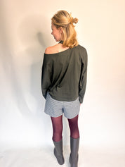 Florence top dark green