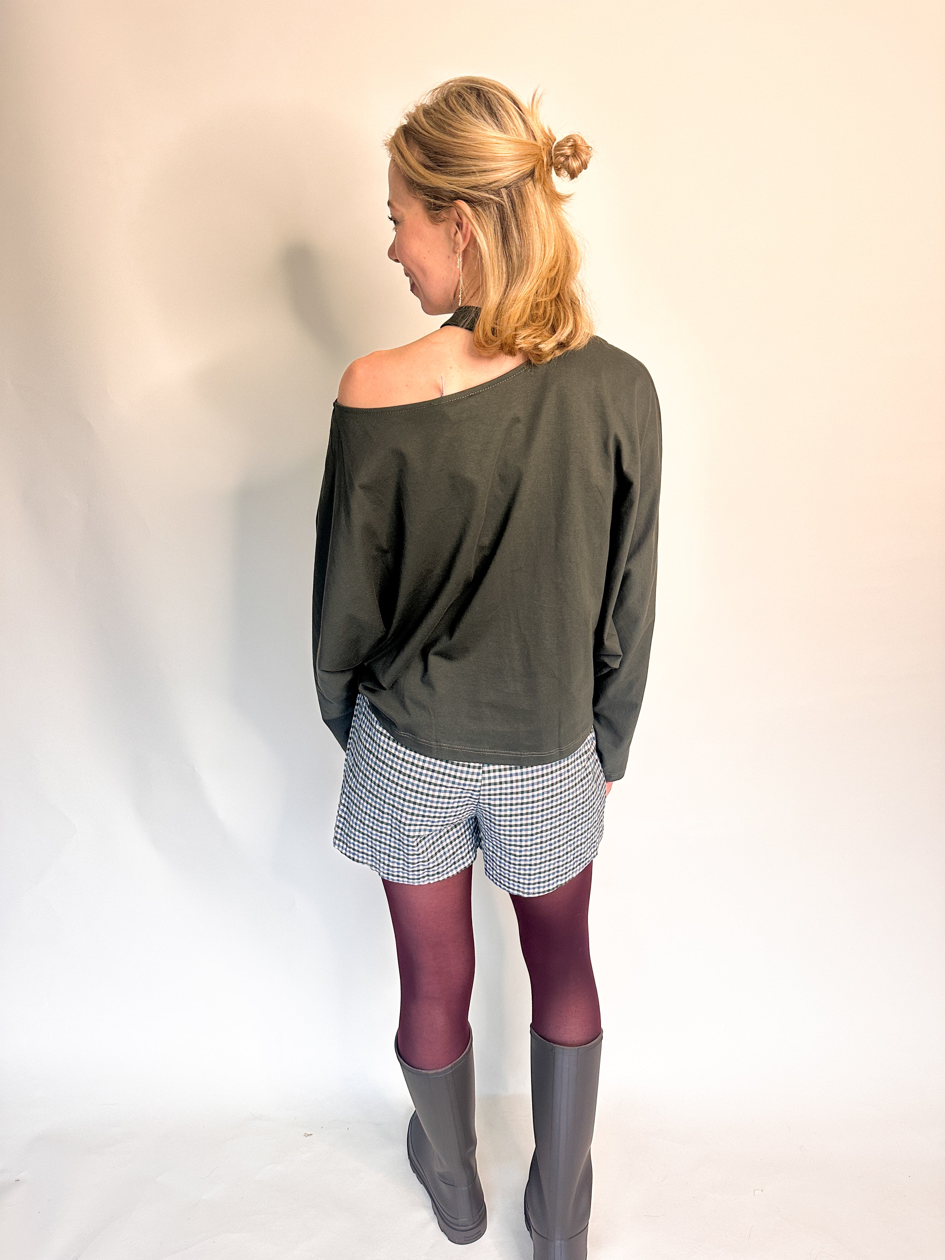 Florence top dark green