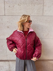 Marte jas roze/bordeaux (2 in 1)