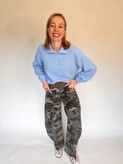 Louise trui blauw