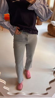 Milène jeans lichtblauw heart