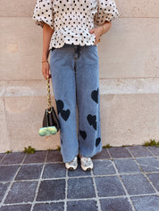 Vayla jeans hartjes