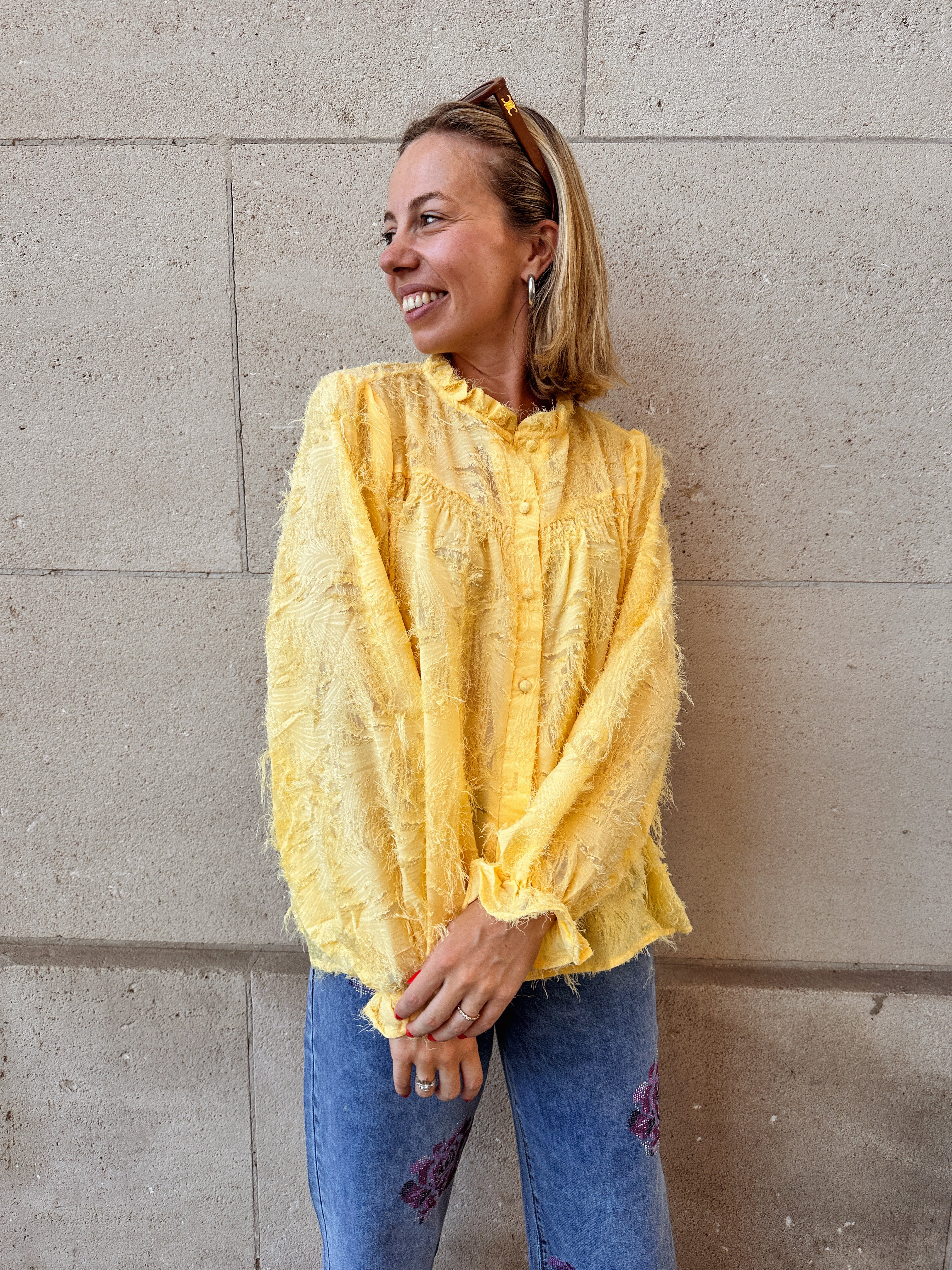 Marion blouse butter yellow