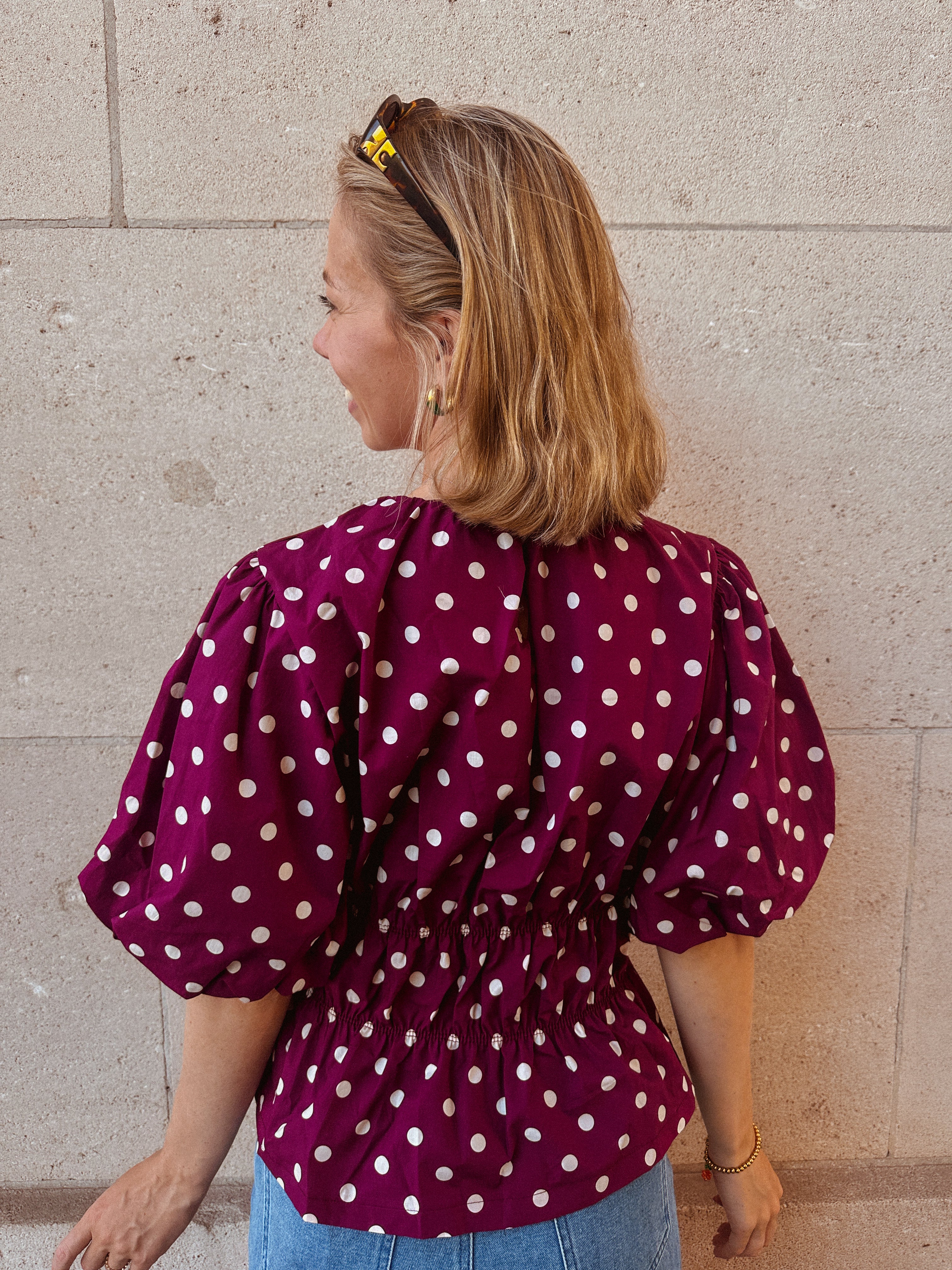 Jovie blouse bolletjes