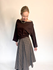 Lena rok geruit green