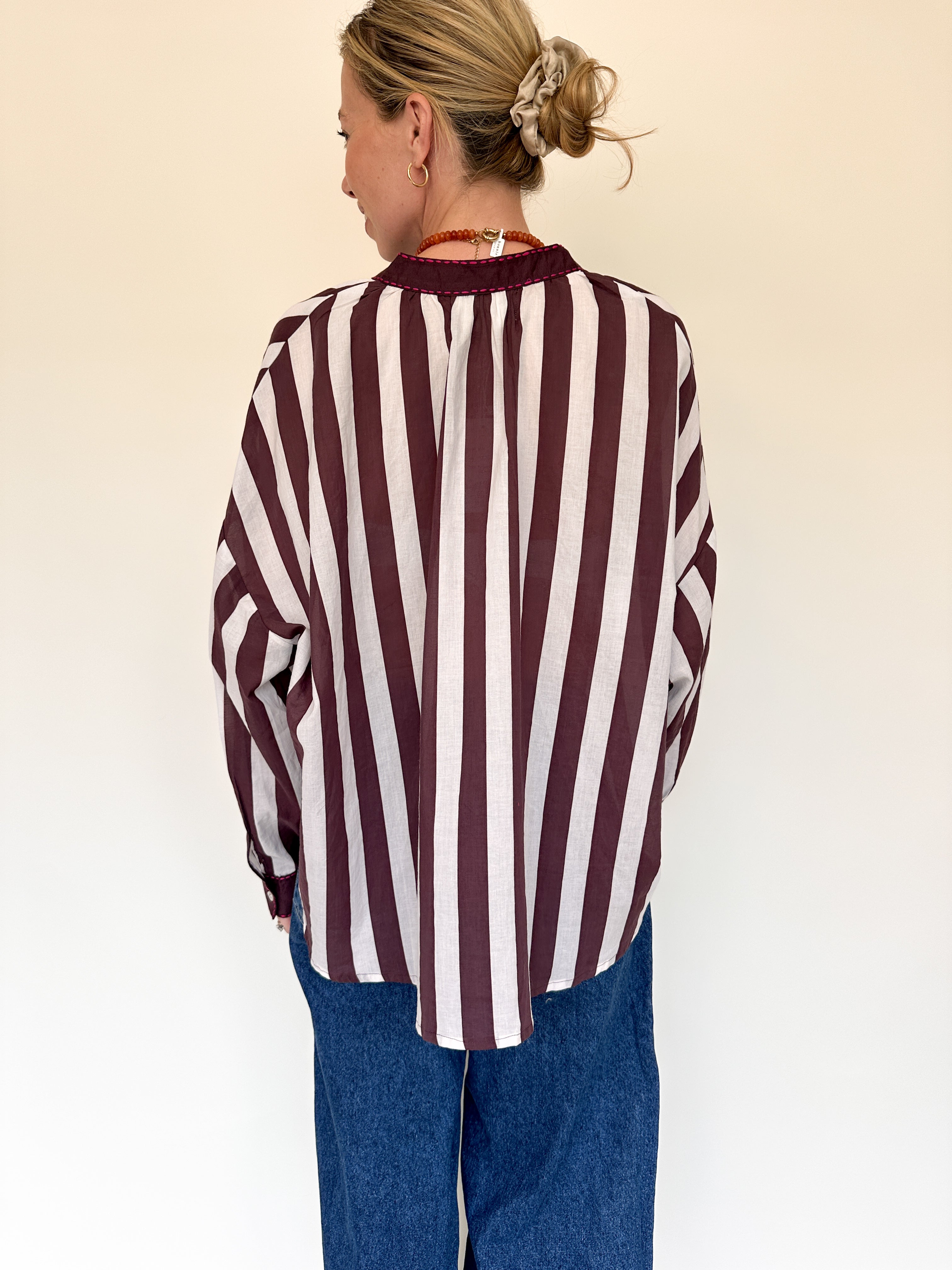 Kiara stripe blouse