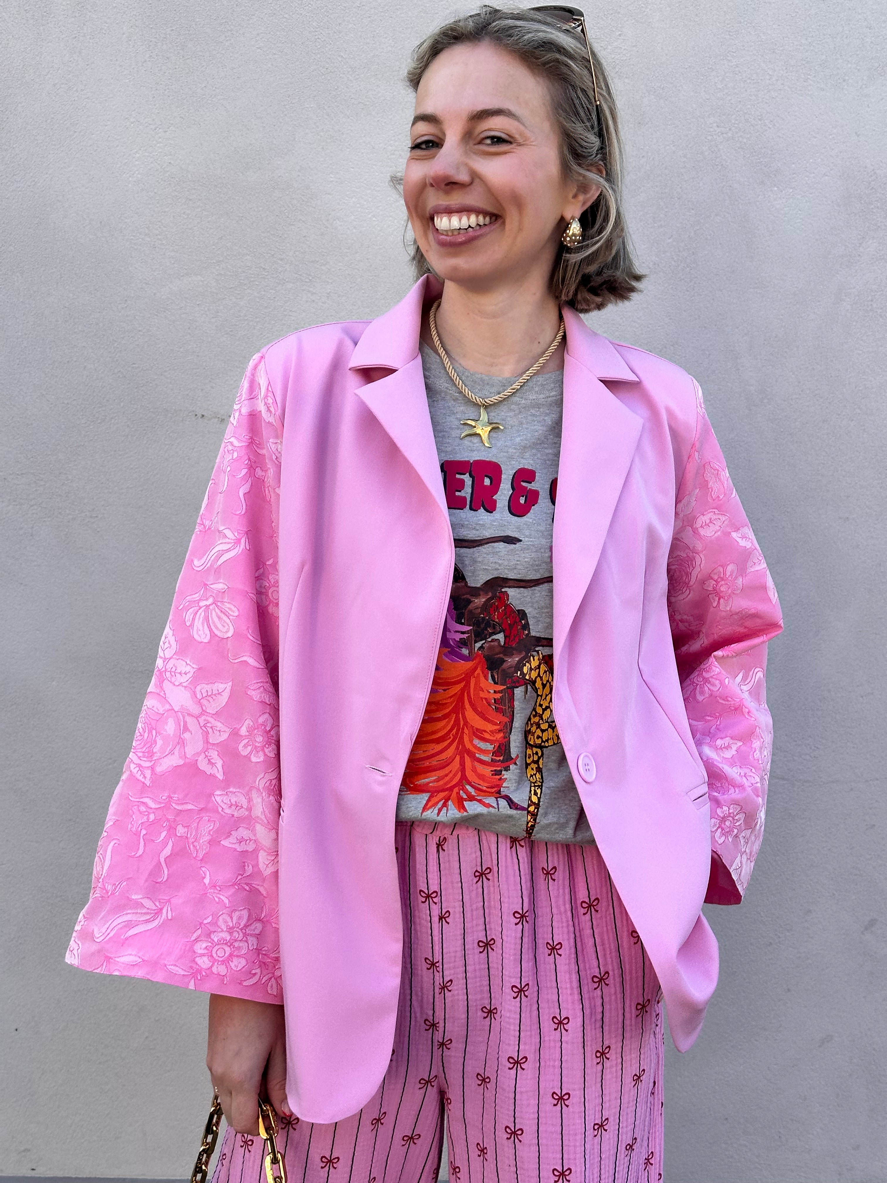 Manou blazer roze