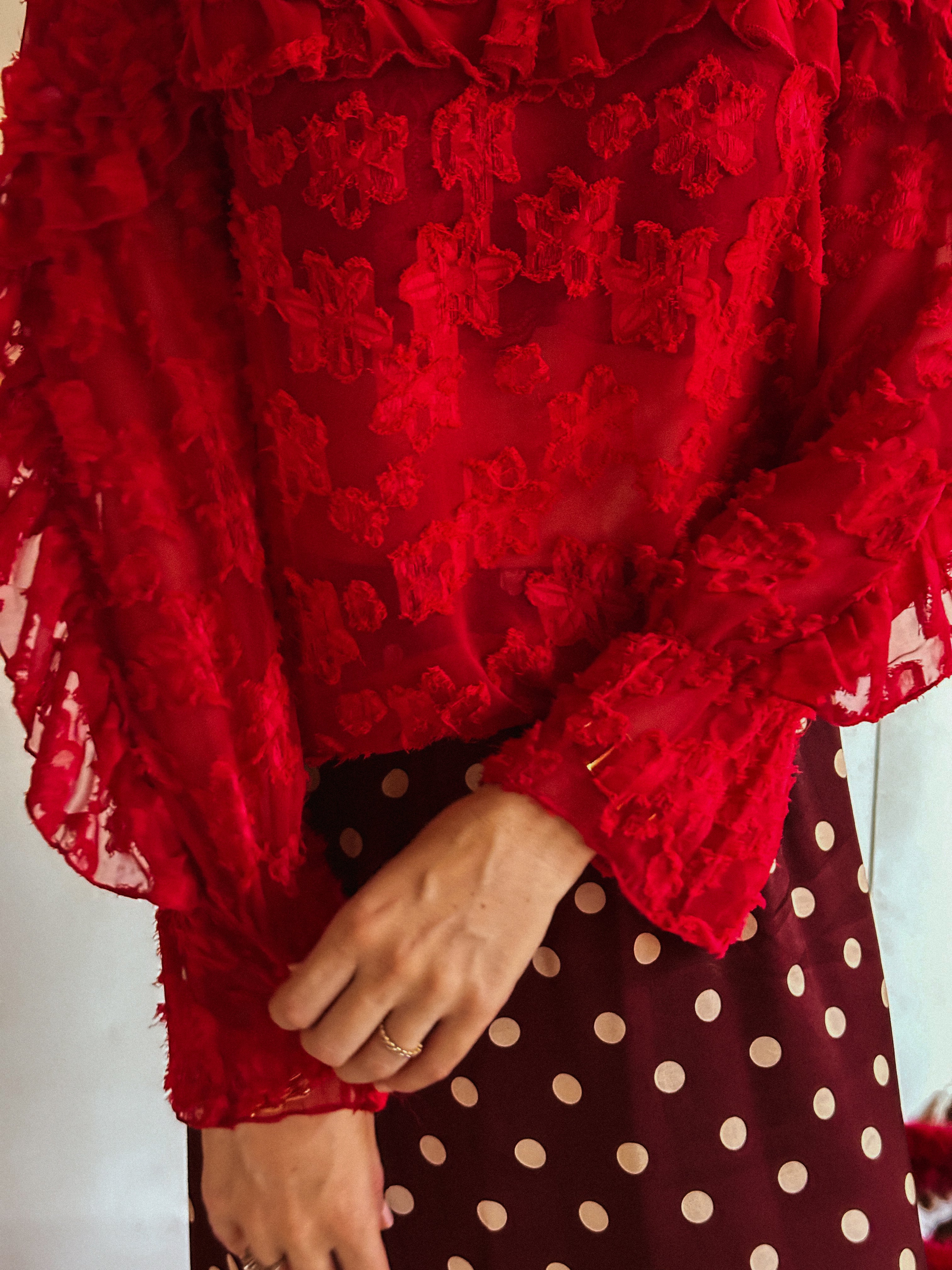 Blouse soely rood