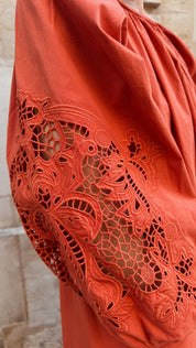 Tina jurk broderie