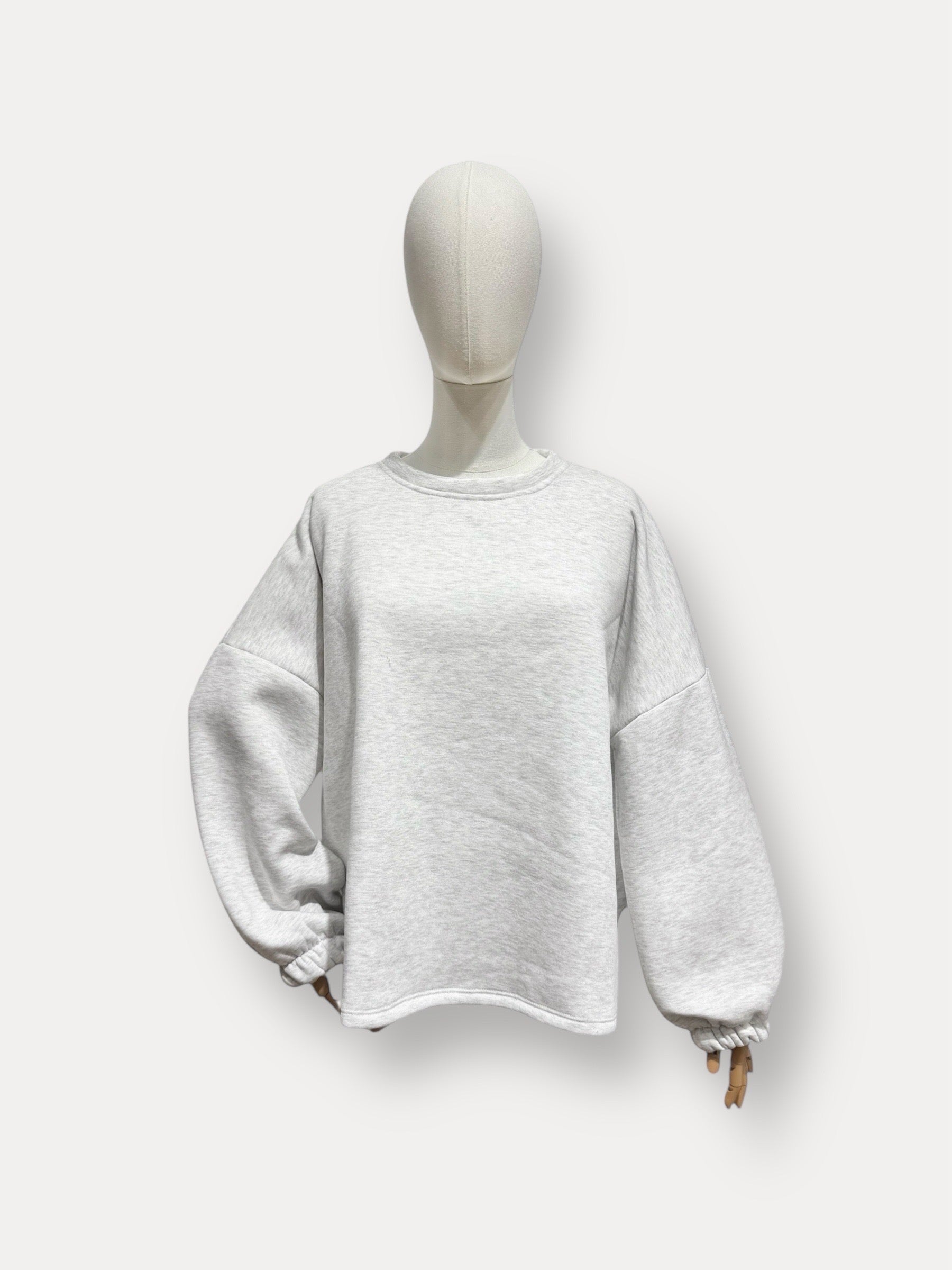 Momlife sweater grijs/blauw