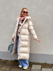 Anni jas beige gewatteerd