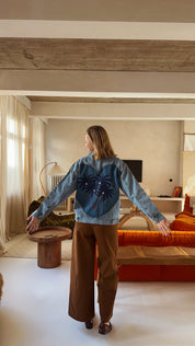 Sienna broek bruin gebloemd