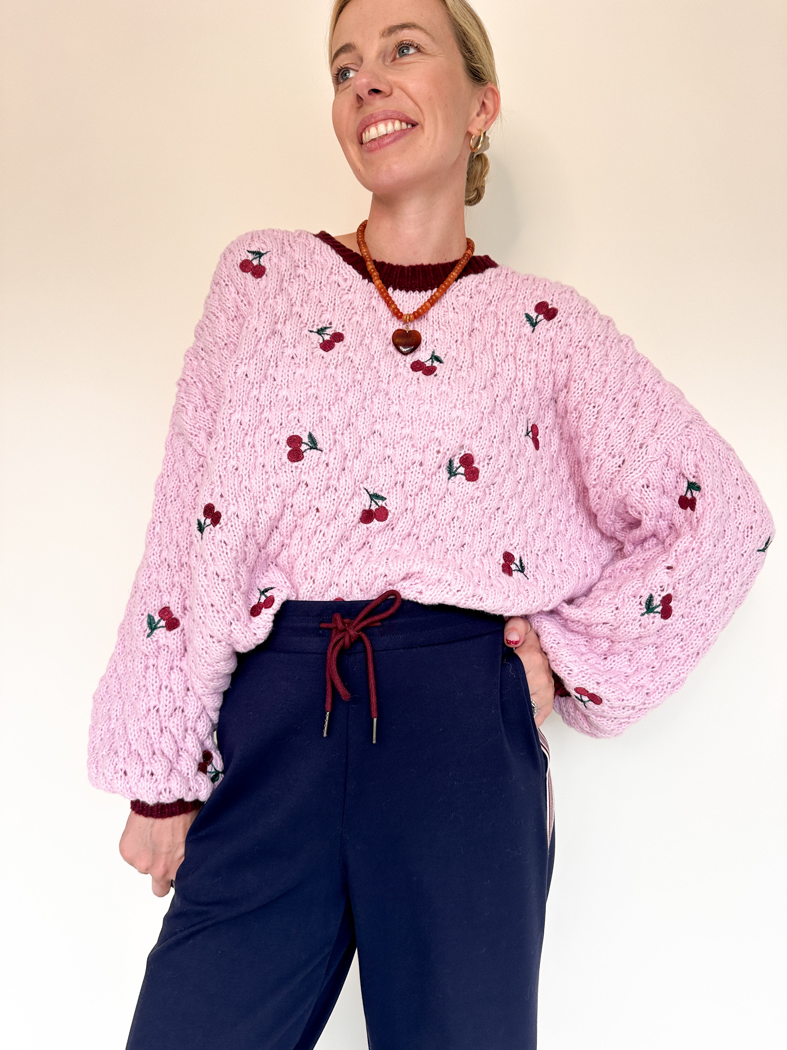 Cherry trui roze
