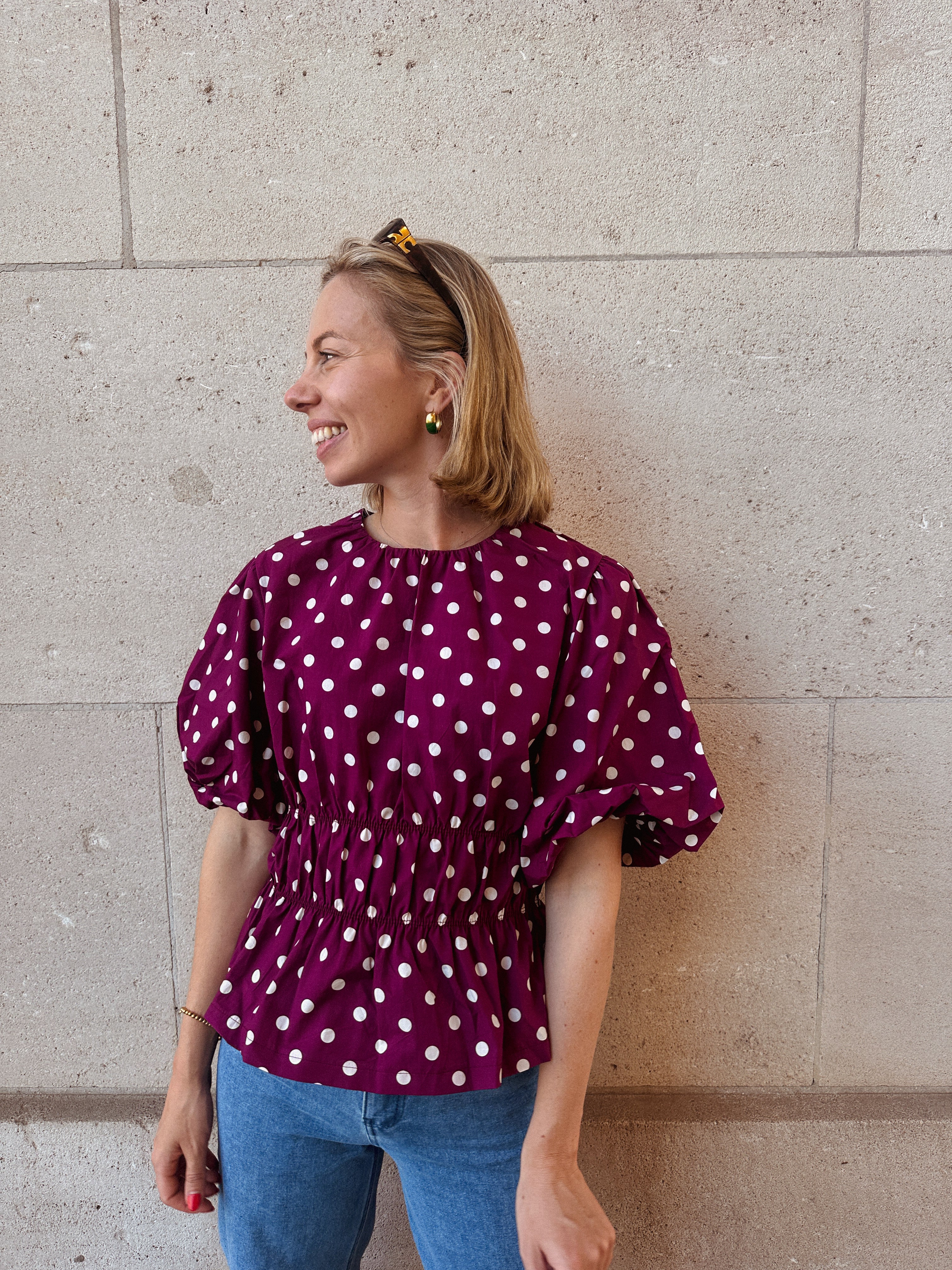 Jovie blouse bolletjes