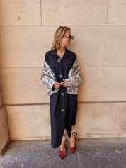 Senna donkerblauwe jurk