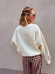 Sweater no drama club ecru