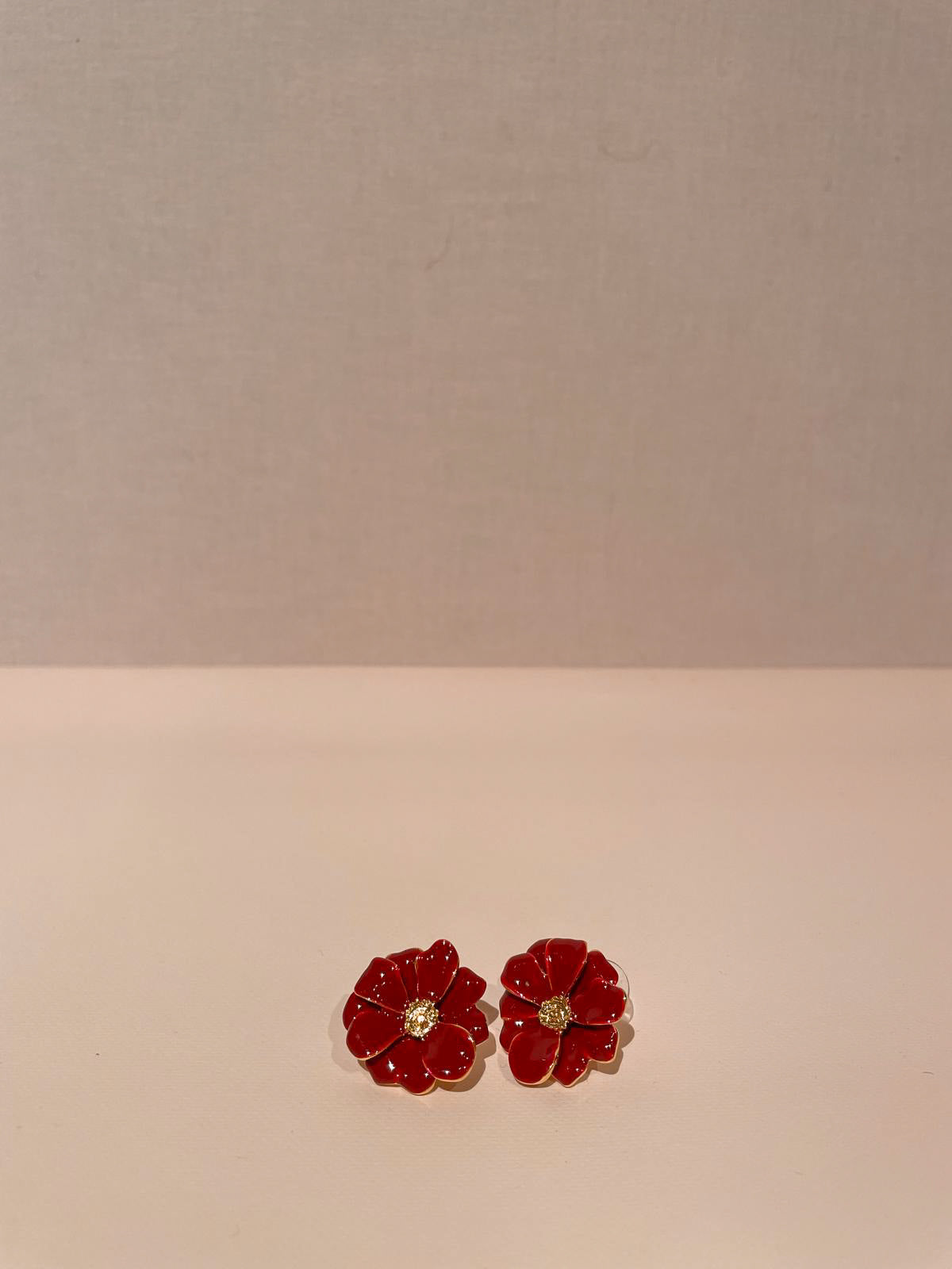 Poppy oorbellen burgundy