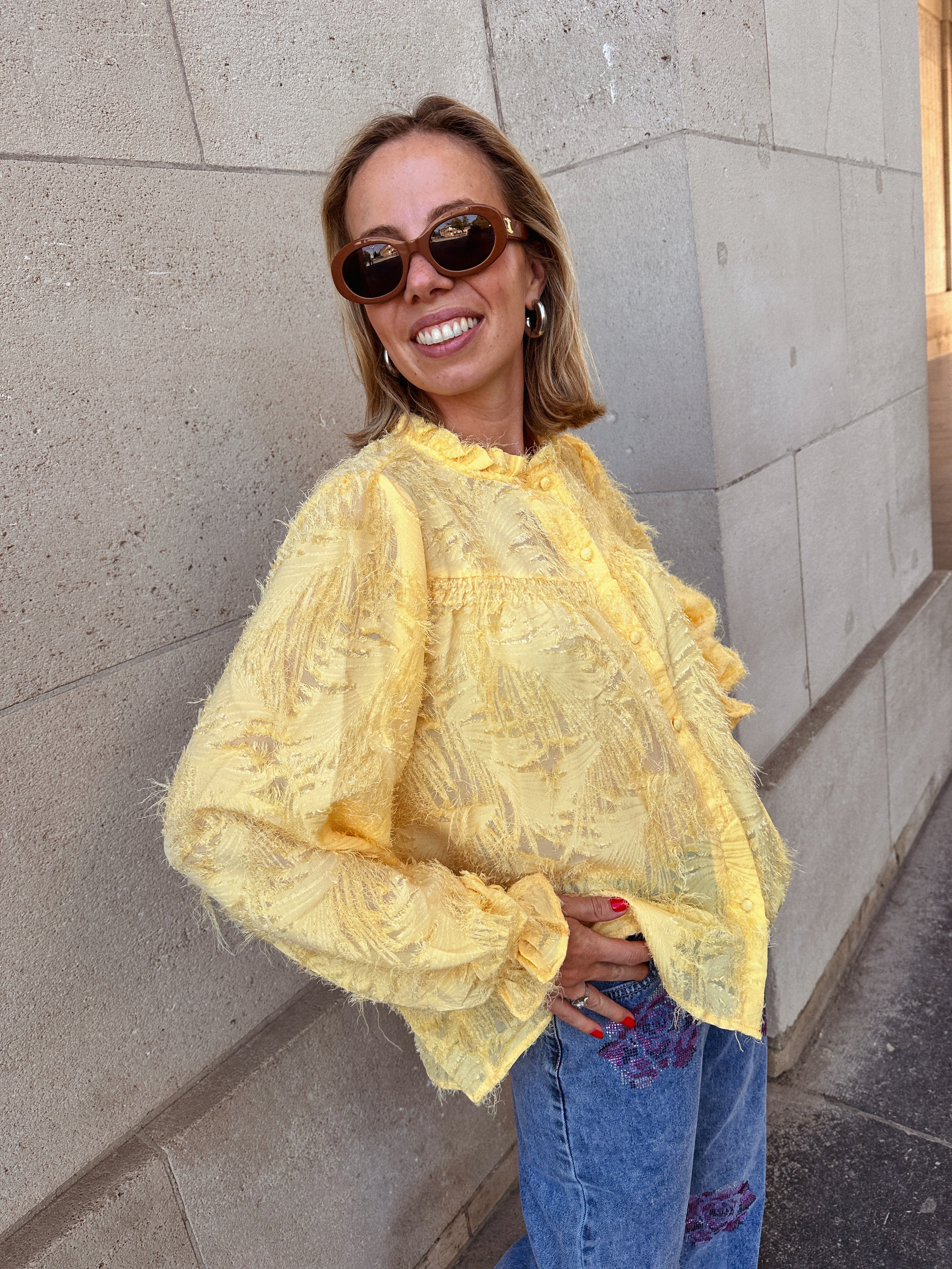 Marion blouse butter yellow