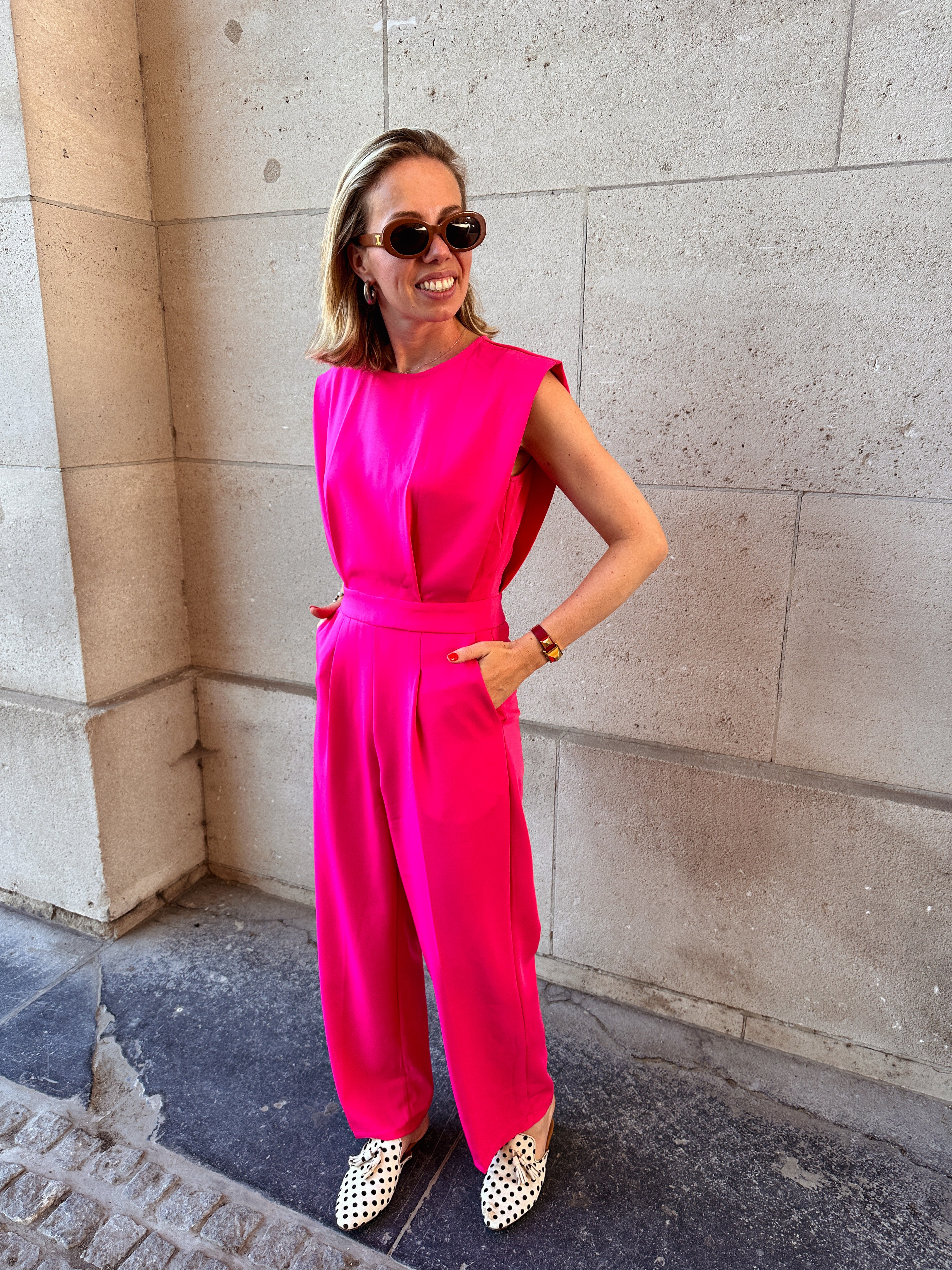 Sezan roze jumpsuit