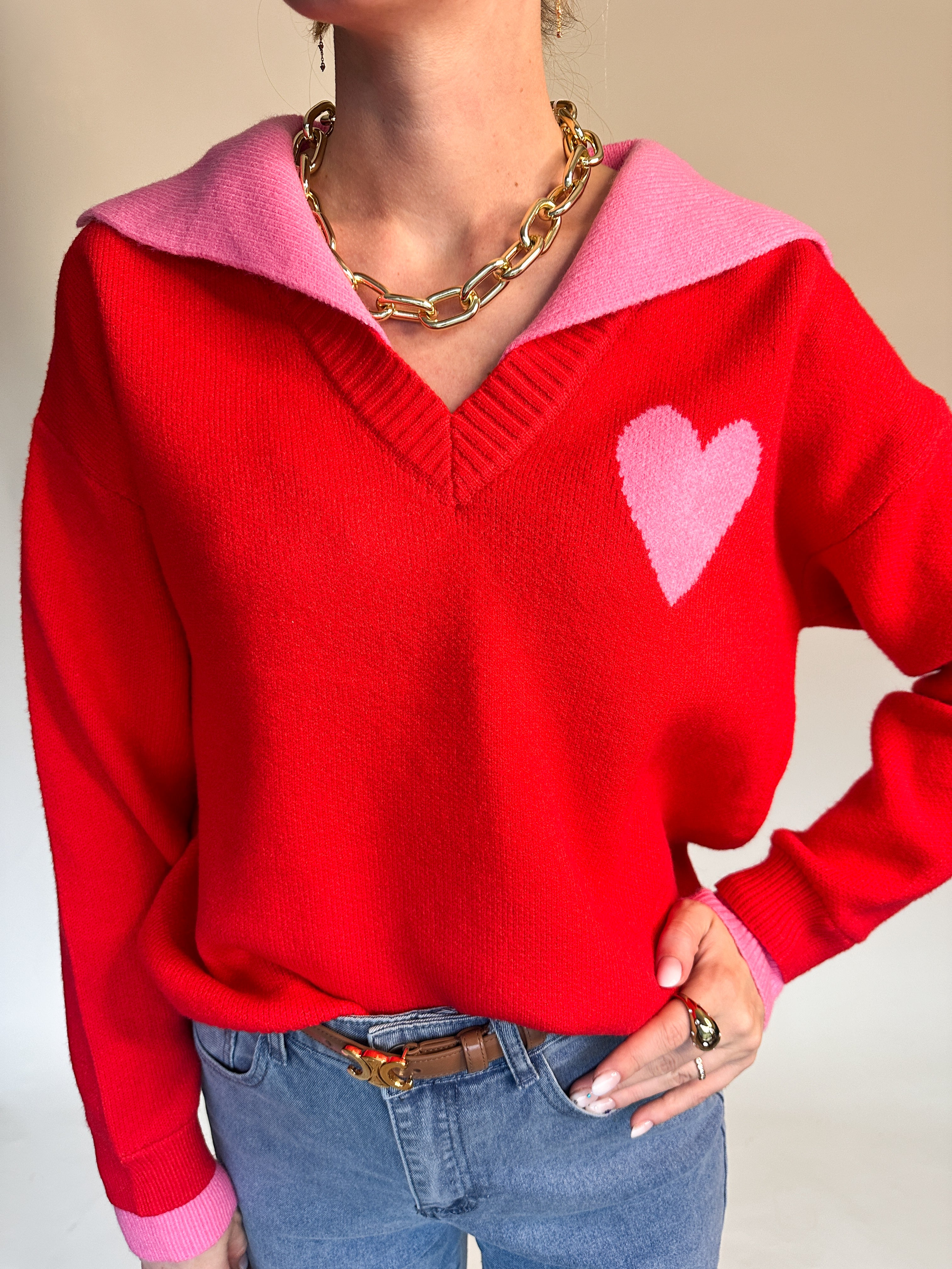 Ariane hart red trui