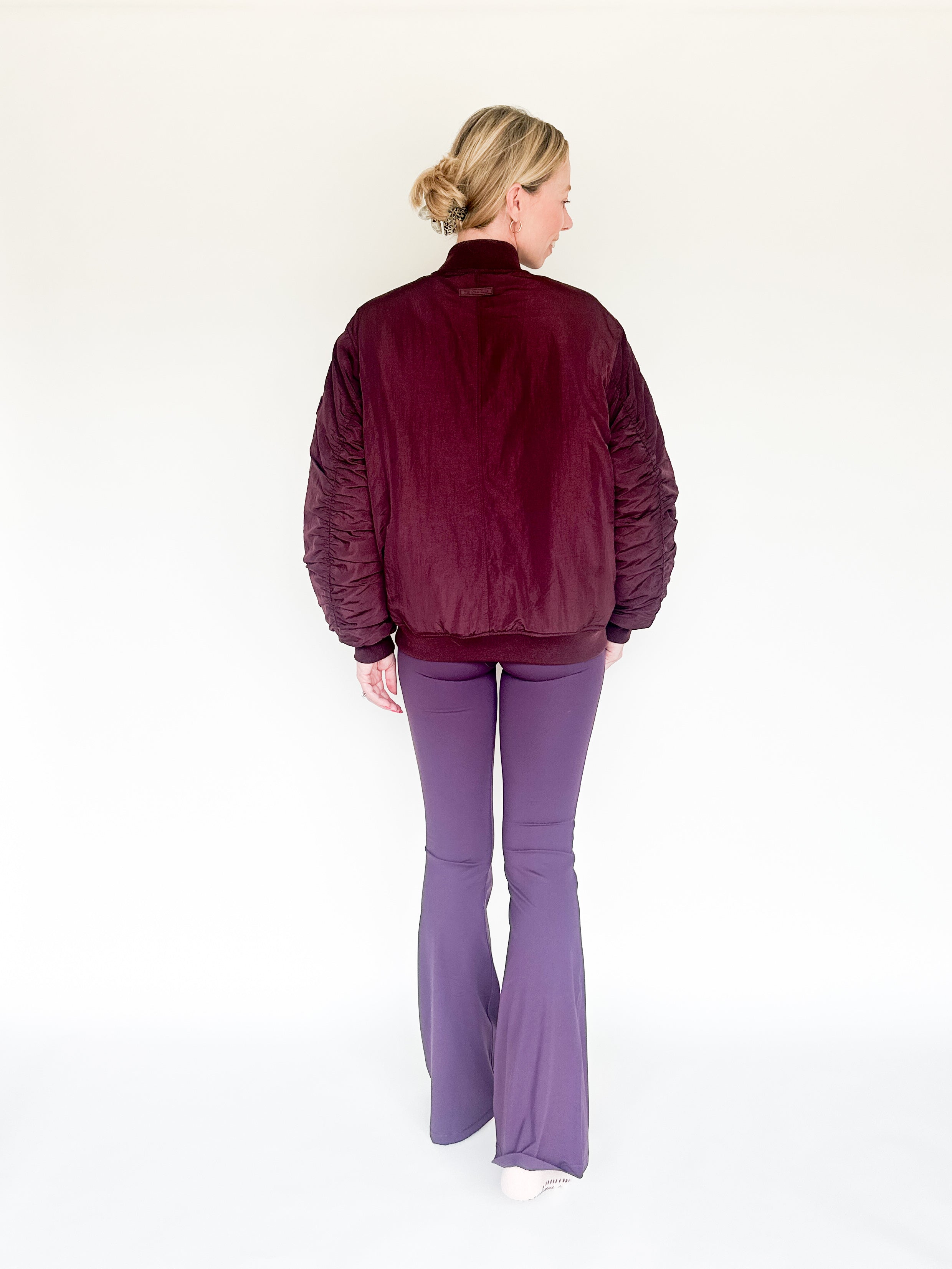 Lina bomber Mulberry wine The Lola Club
