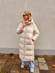 Anni jas beige gewatteerd