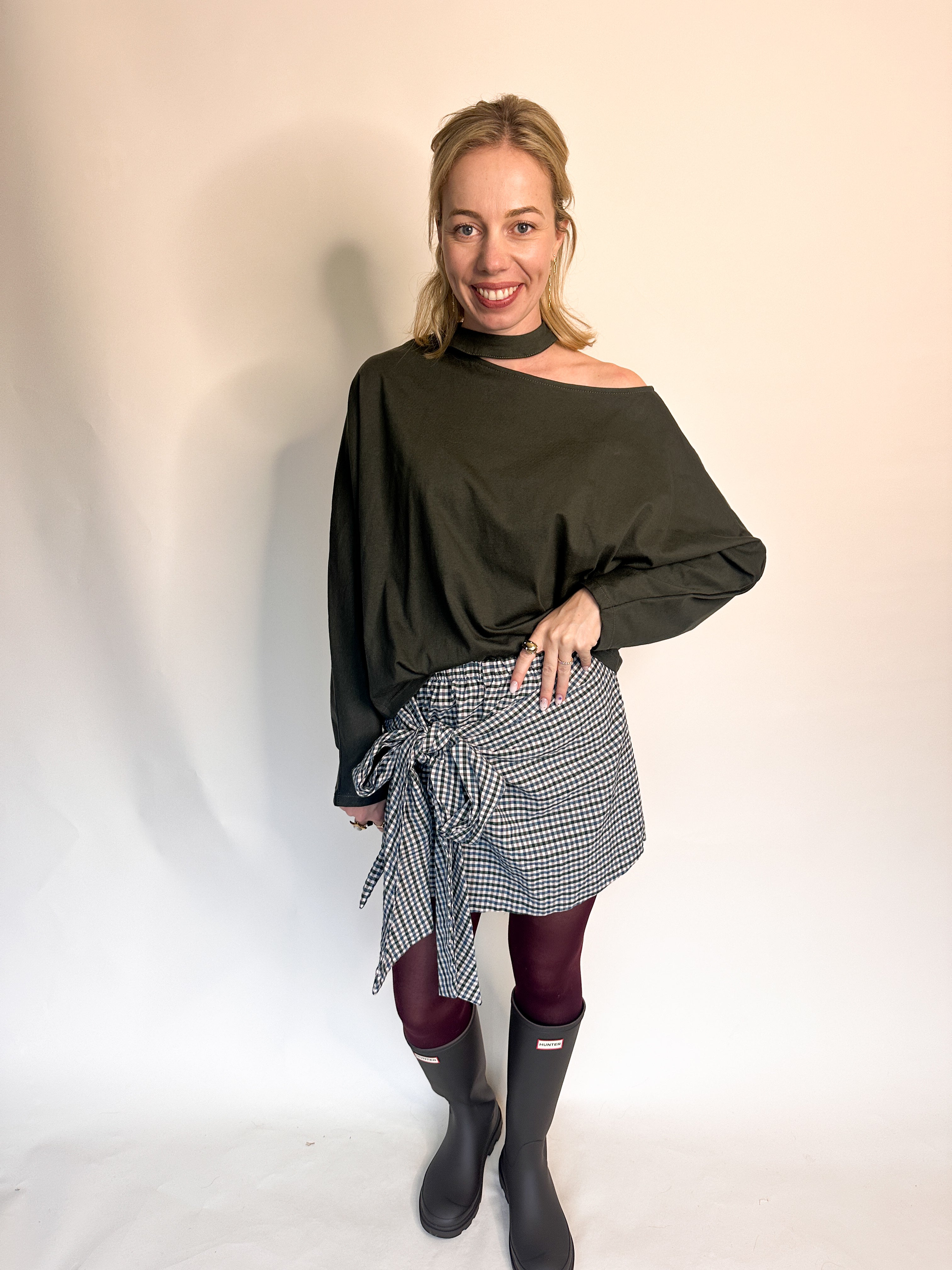 Florence top dark green