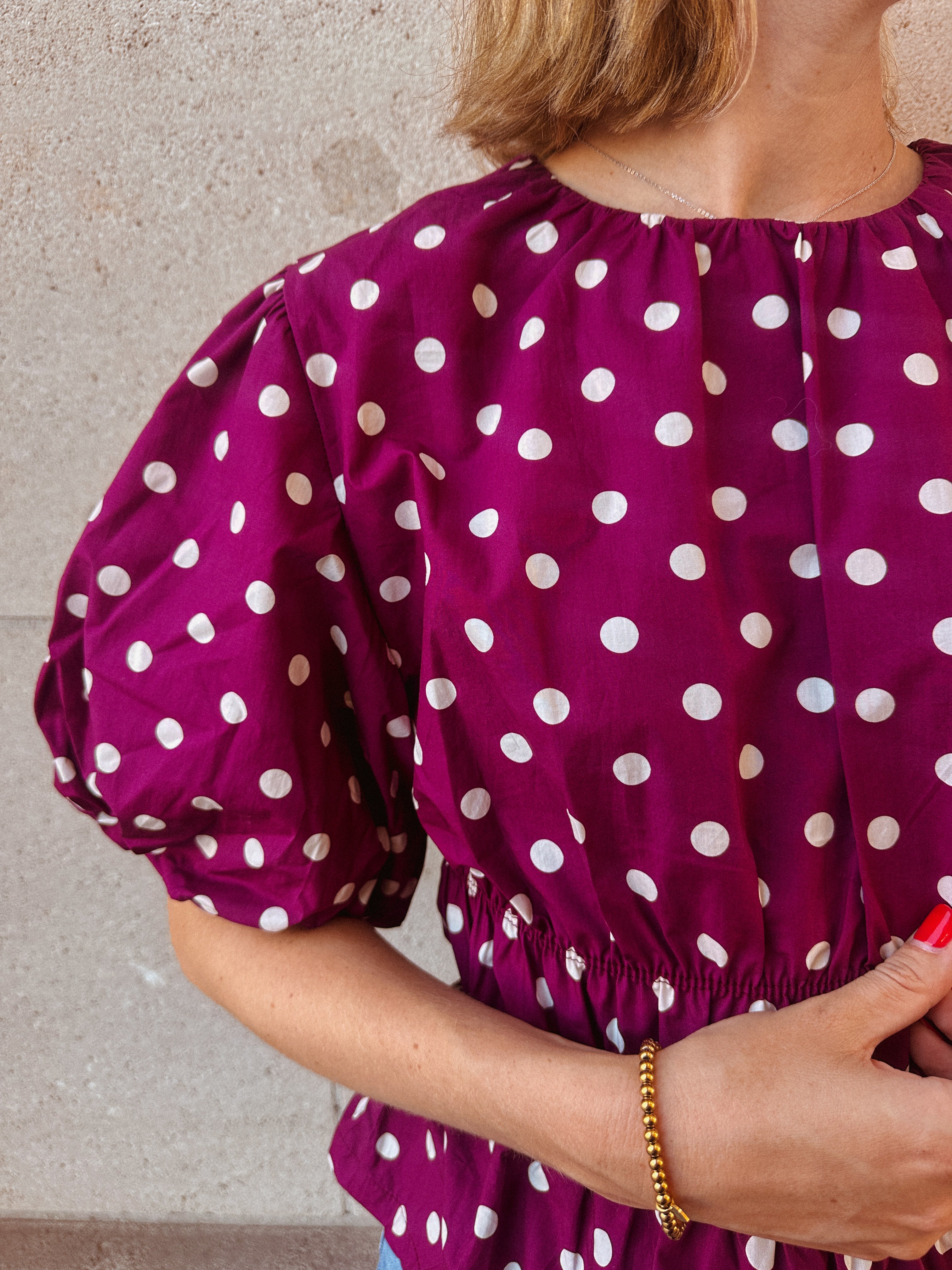 Jovie blouse bolletjes