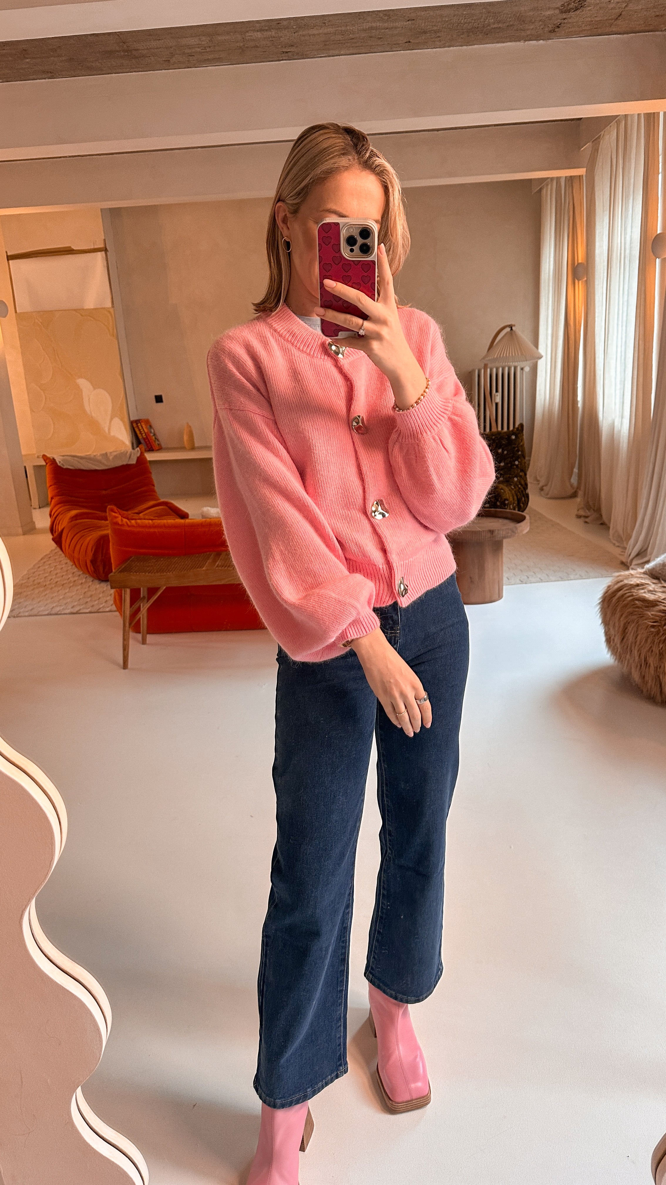 Romée trui roze