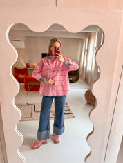 Fiona blouse roze geruit