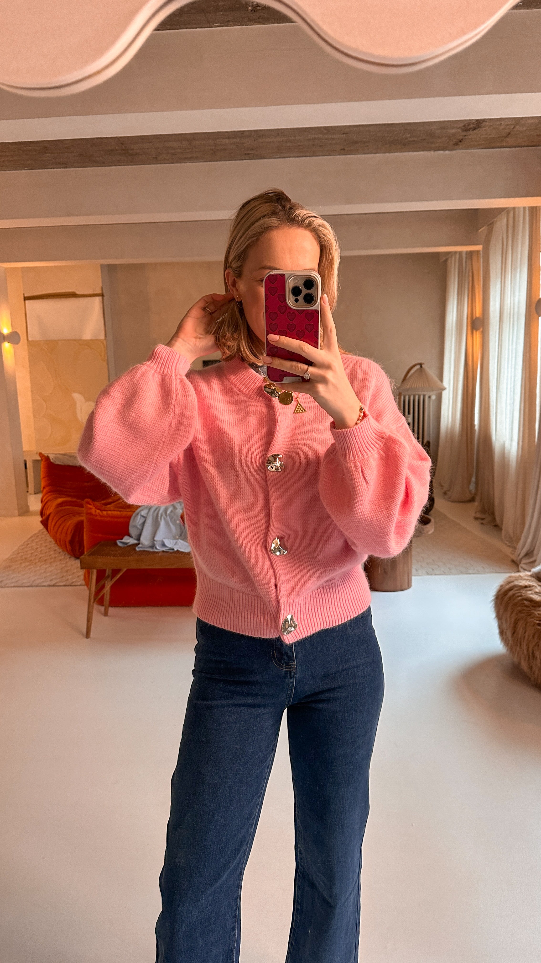 Romée trui roze