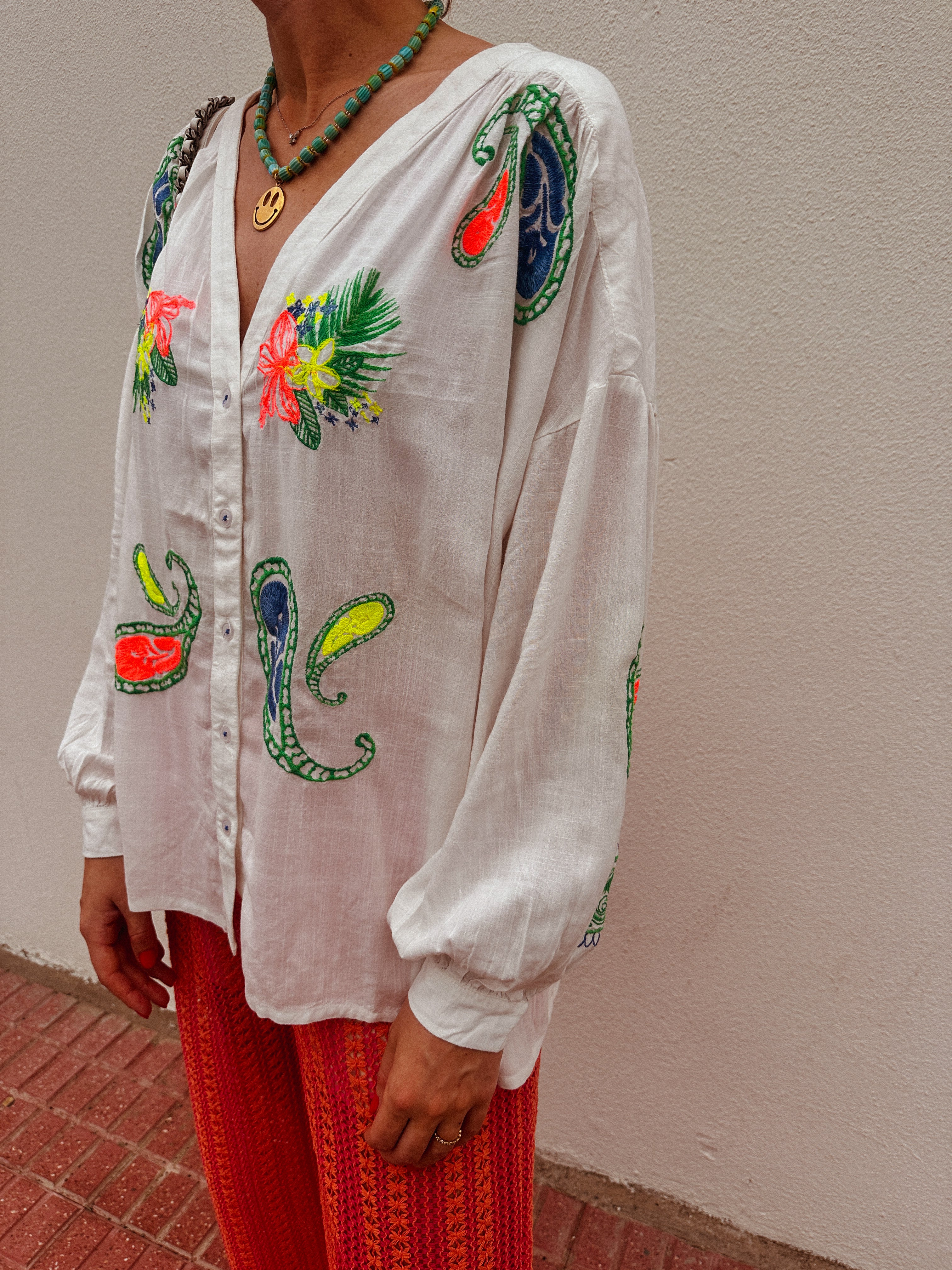 Suze witte blouse met print