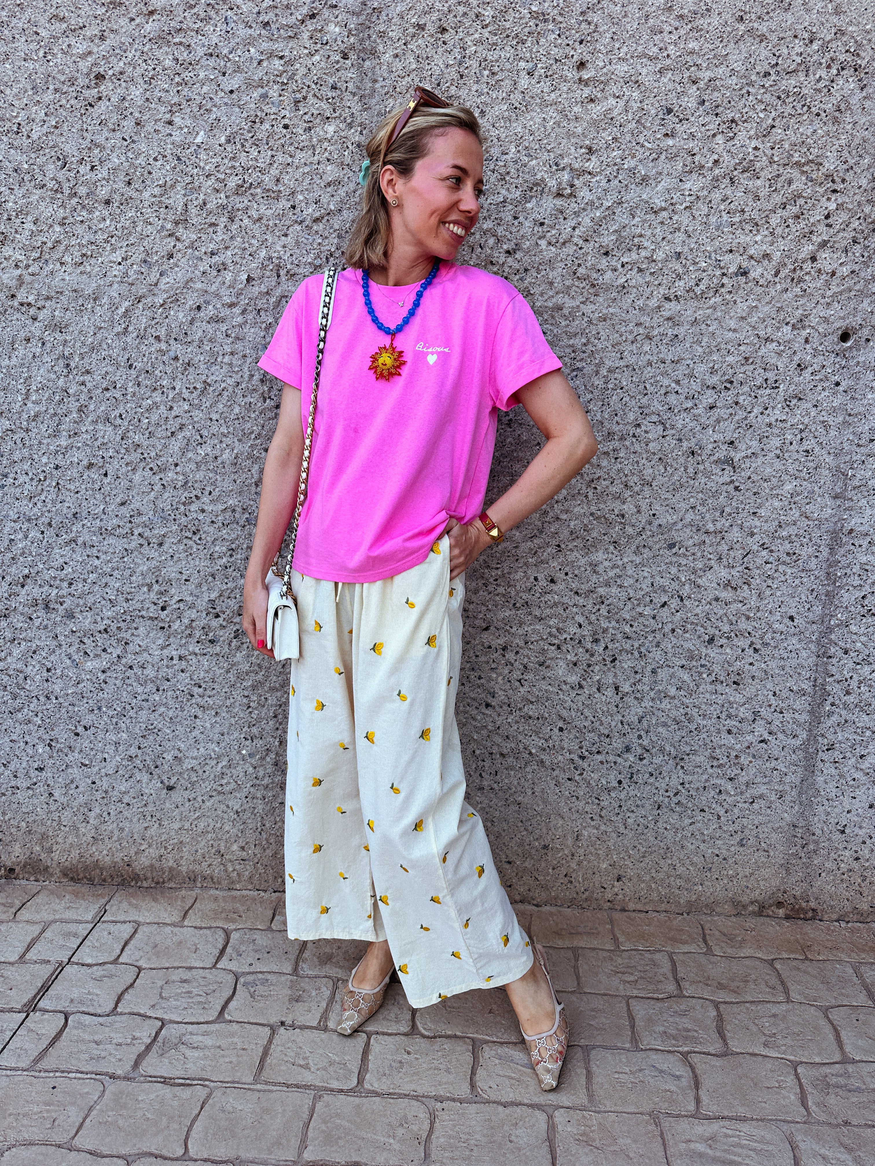 Zoey roze t-shirt bisous