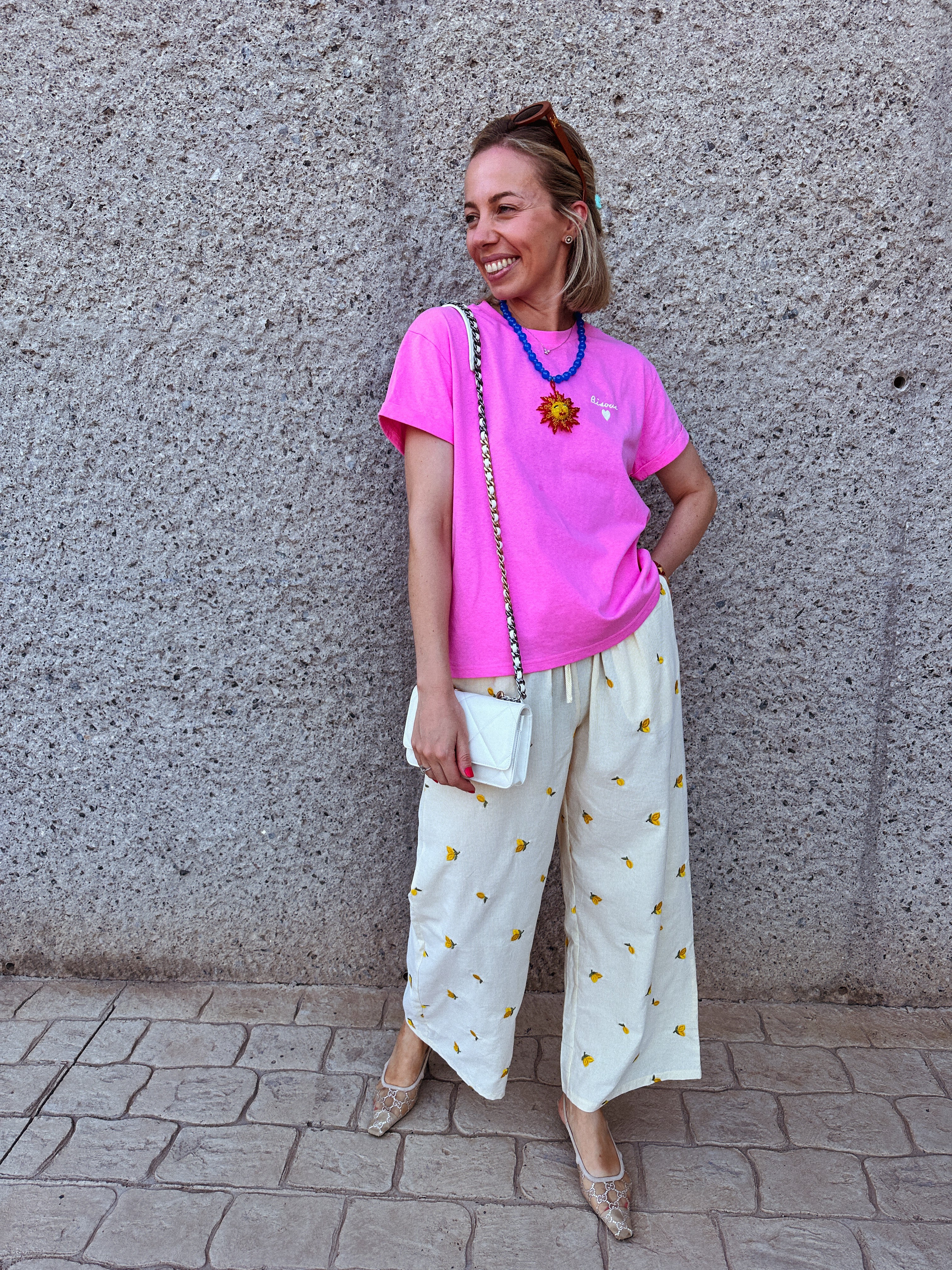 Zoey roze t-shirt bisous