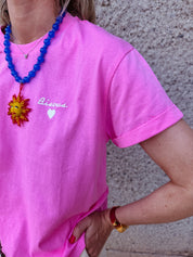 Zoey roze t-shirt bisous