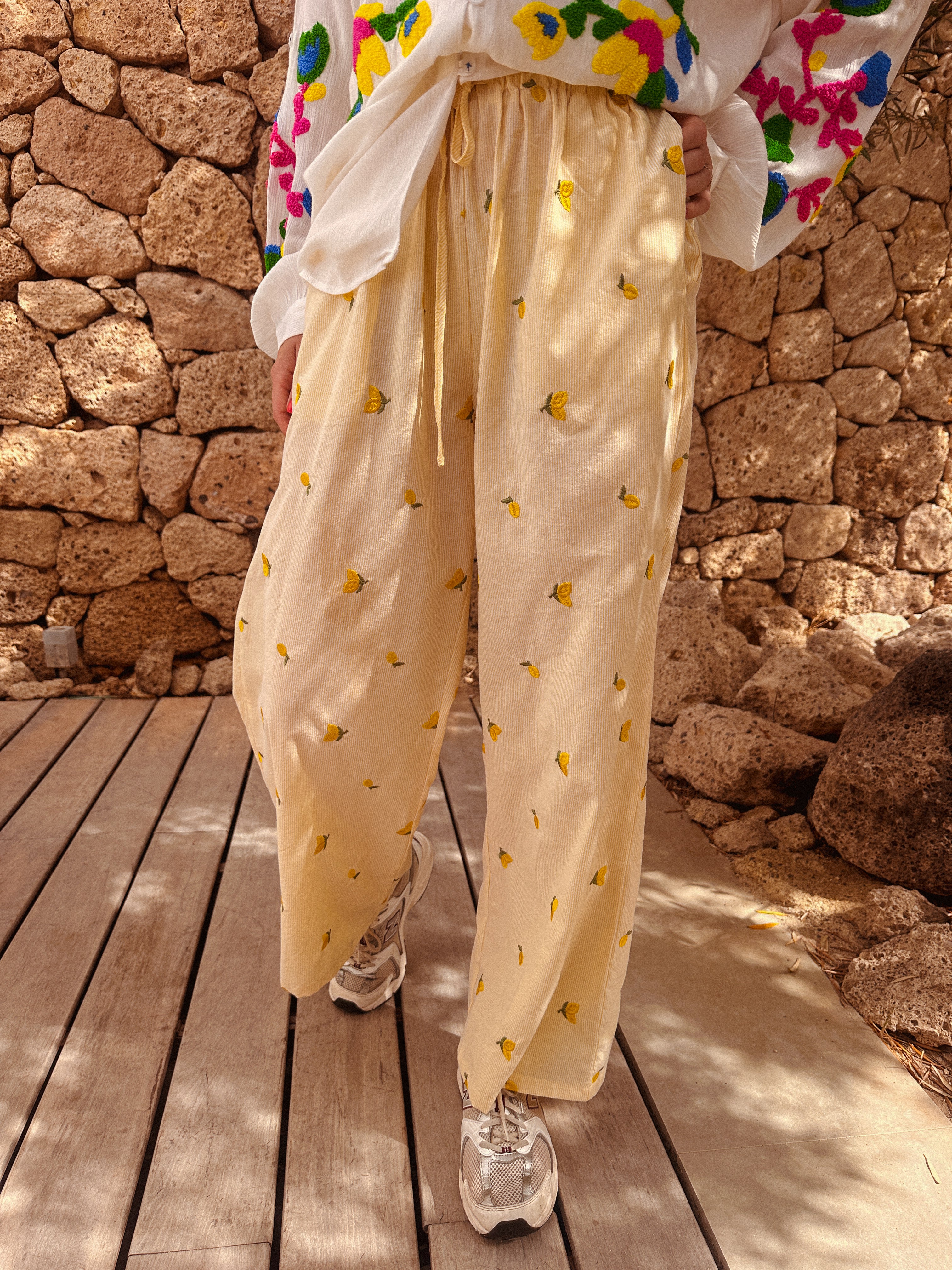 Yuna gele broek citroen