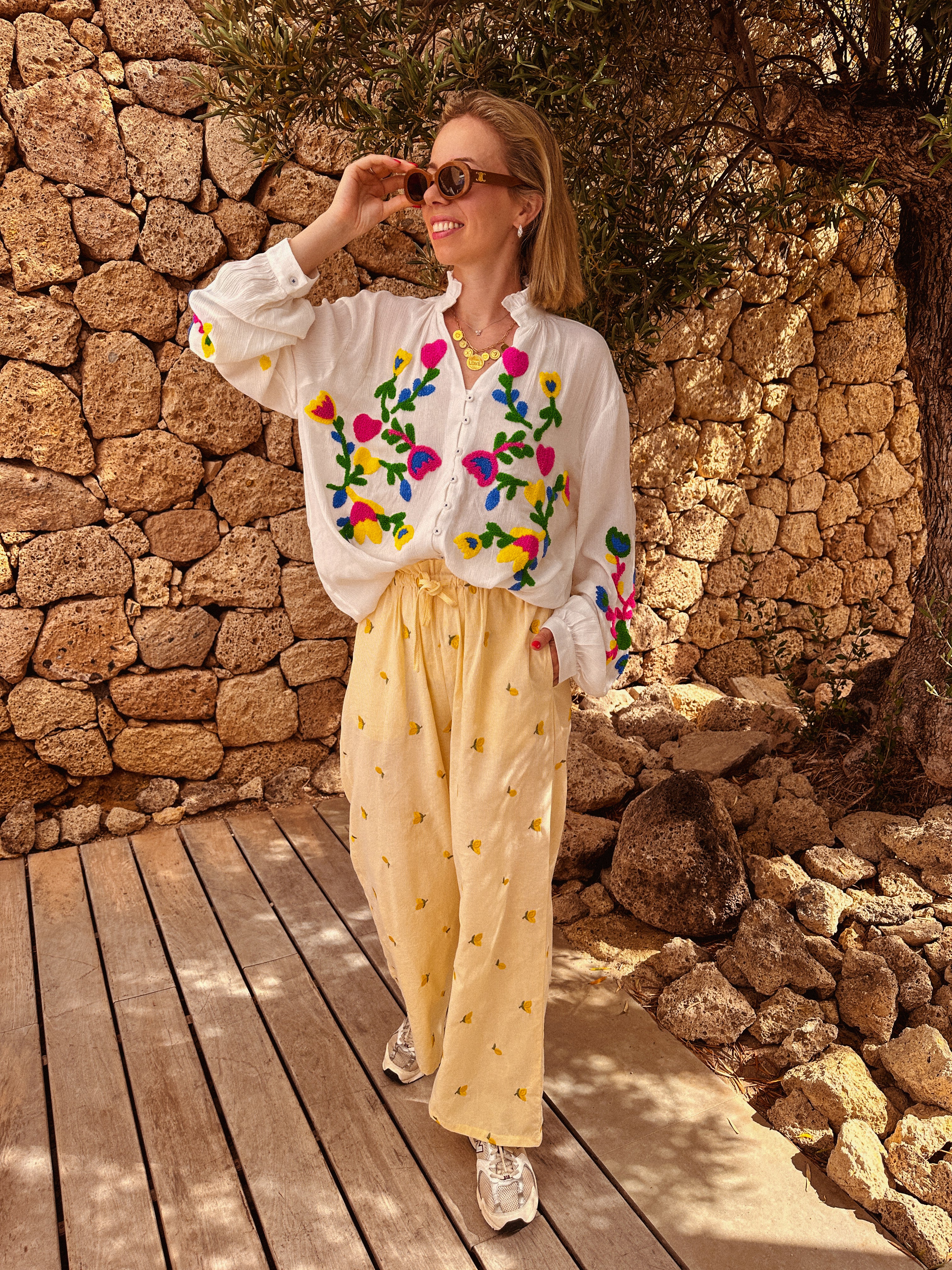 Yuna gele broek citroen