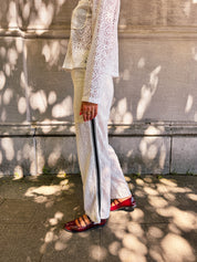 Donna gehaakte broek wit