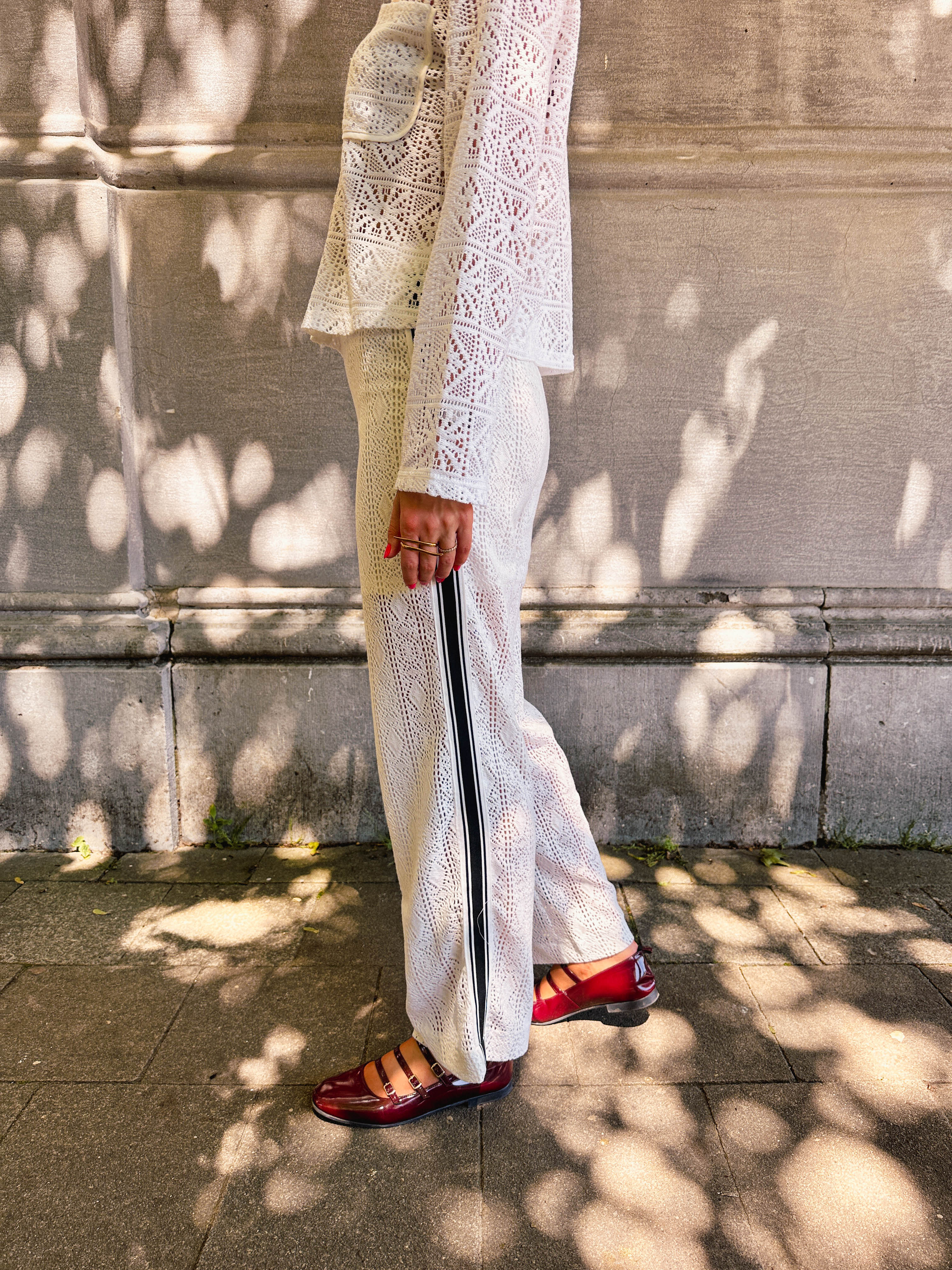 Donna gehaakte broek wit