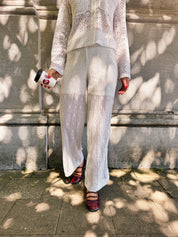 Donna gehaakte broek wit