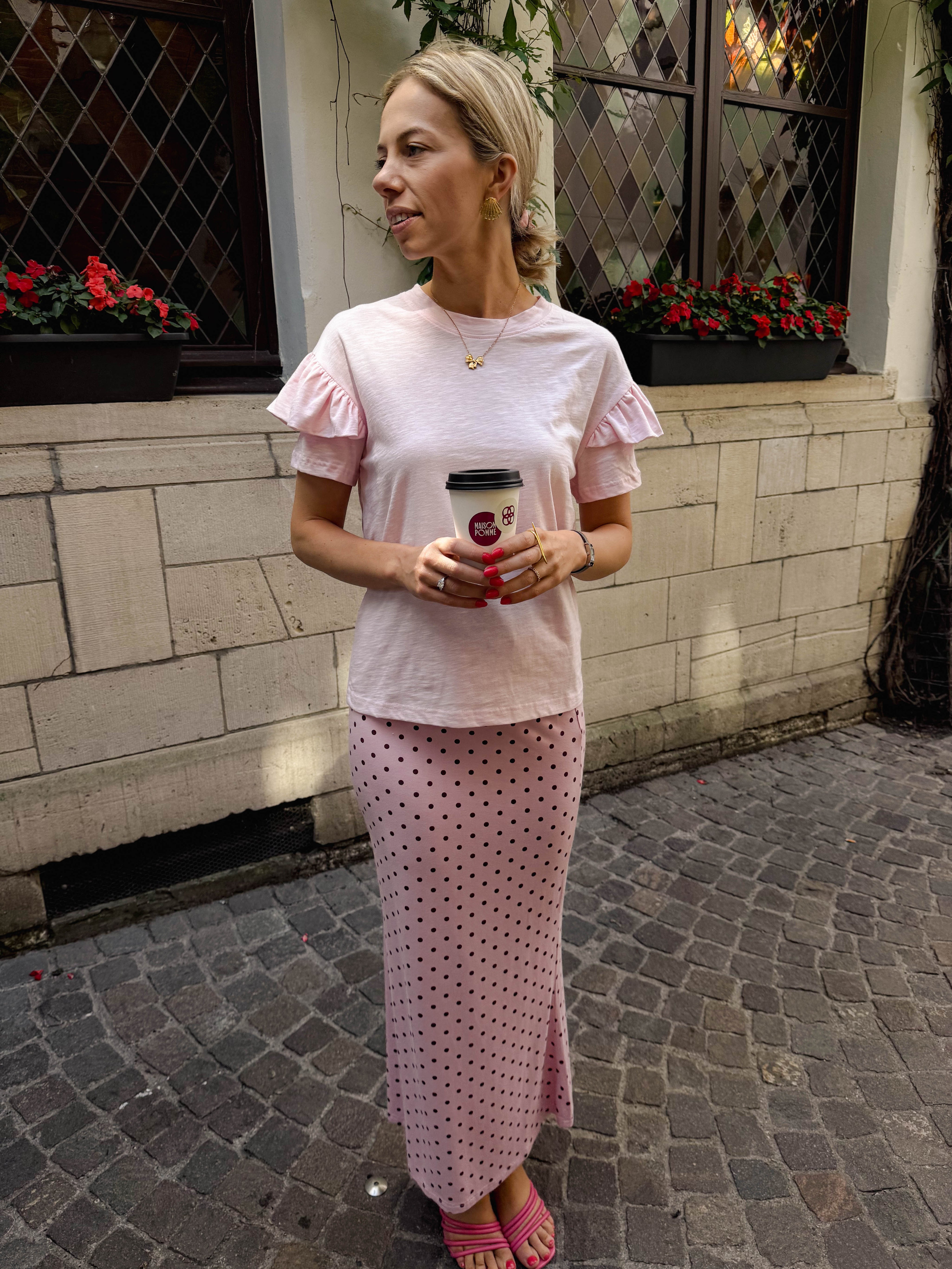 Morgan T-shirt katoen roze