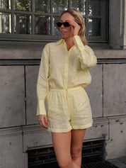 Giulia linnen blouse The Lola Club