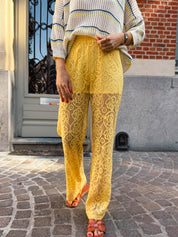 Melody broek Colourful Rebel gehaakt botergeel
