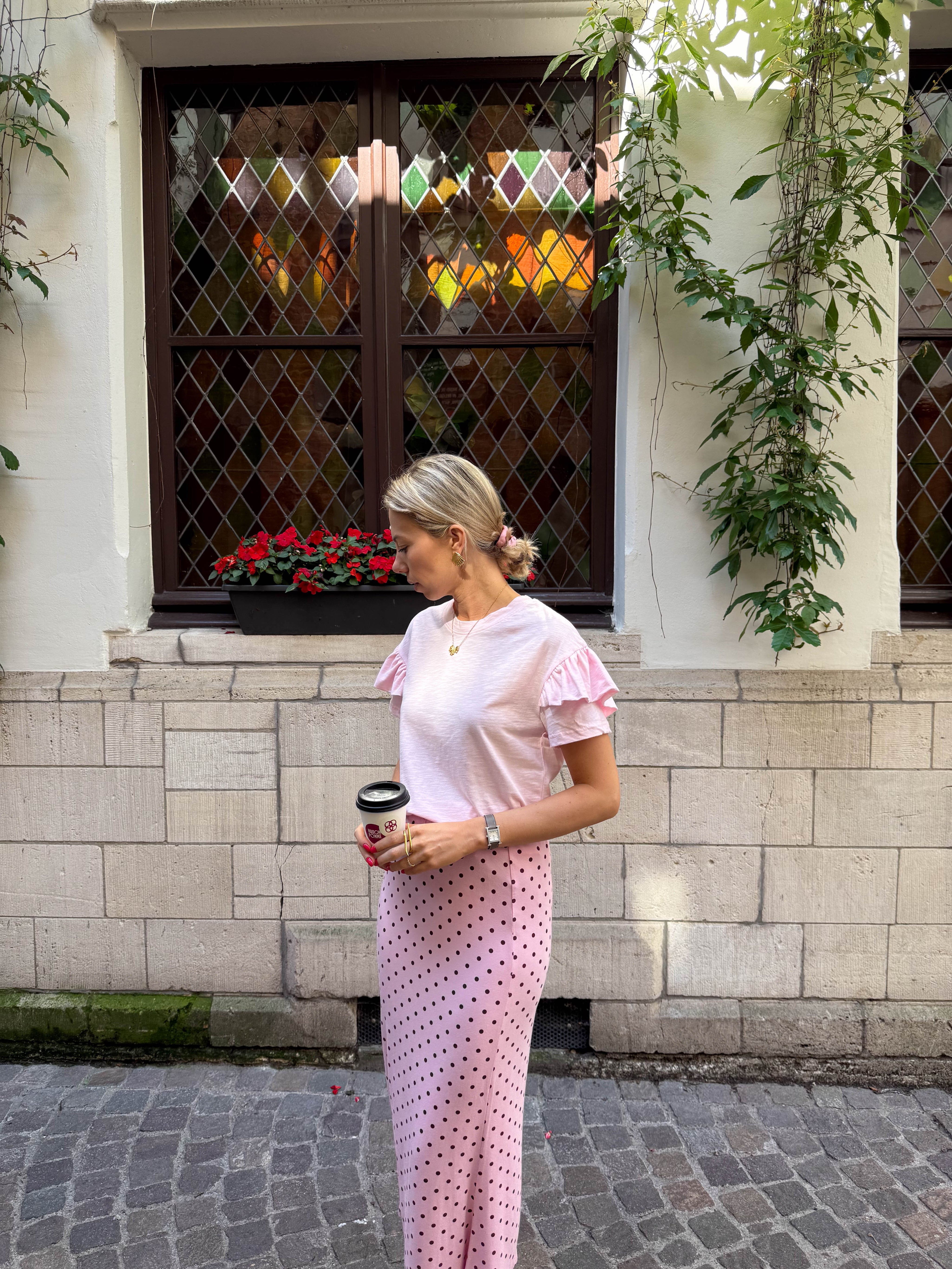Morgan T-shirt katoen roze