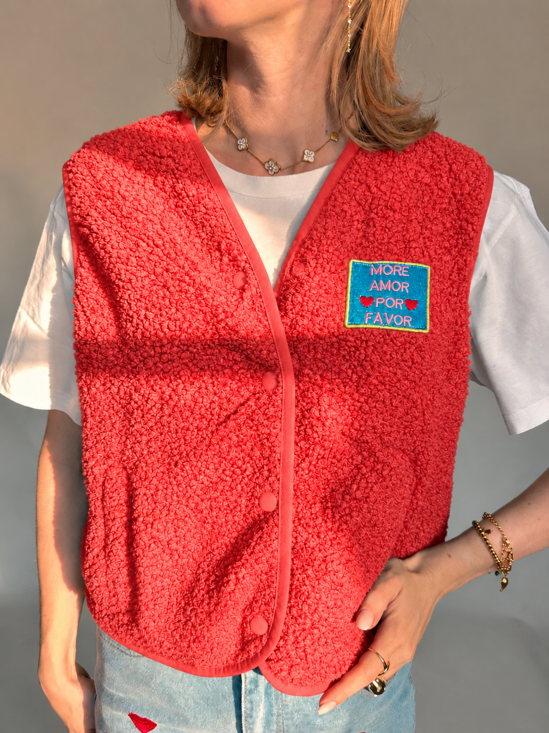 Sienna bodywarmer koraal