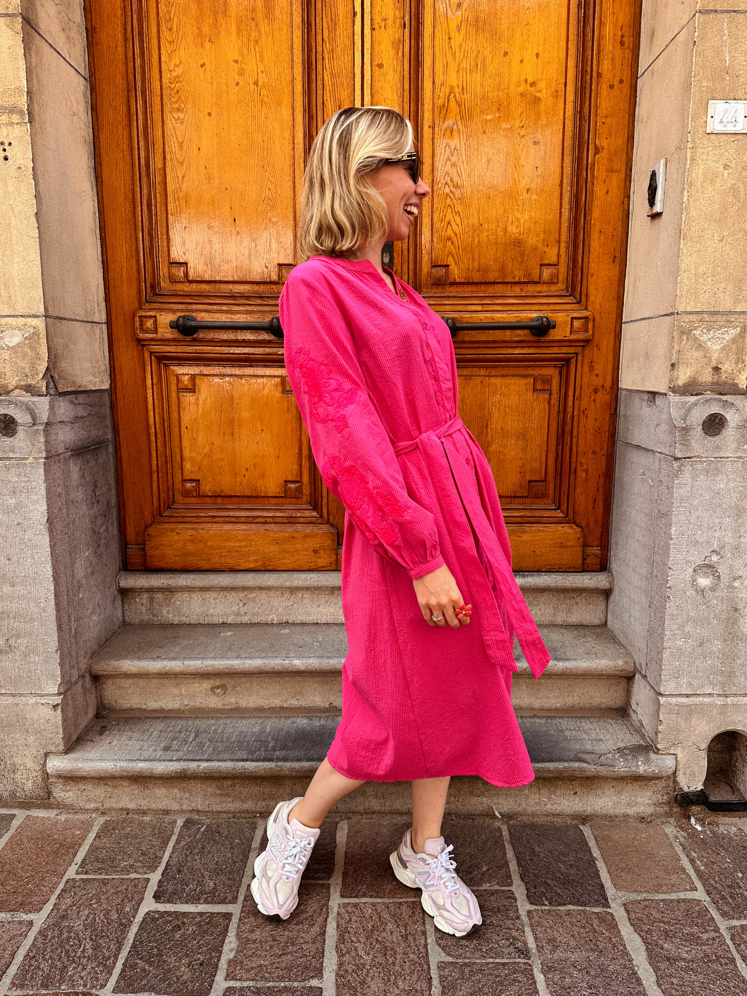 Laure jurk fuchsia
