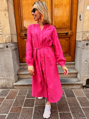 Laure jurk fuchsia