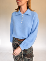 Louise trui blauw